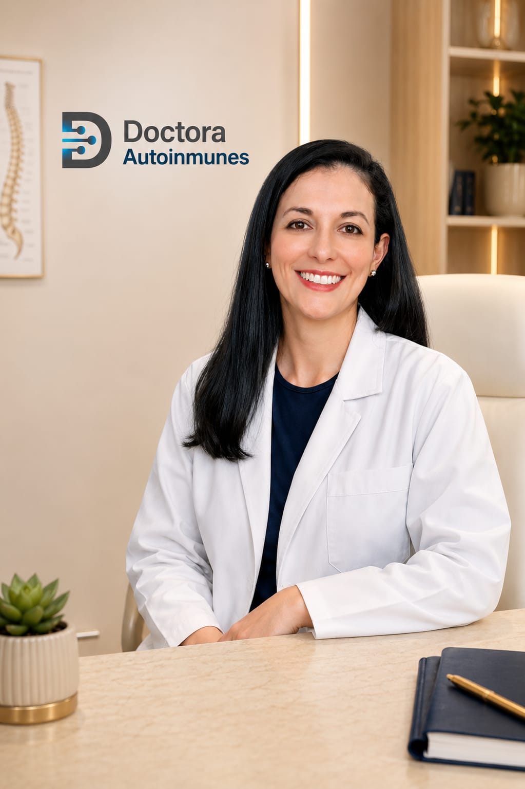 Dra. Diana Cristina Varela, Doctora Autoinmunes, en su consultorio